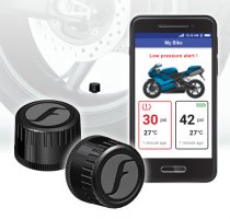Black FOBO Bike 2 TPMS for Motorcycles & Scooters
